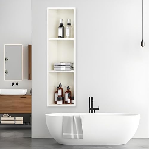 Stainless Steel Shower Niche Insert Kit - Easy-Clean Bathroom Storage, No Tile Installation Needed, Ideal for Showers, Lounges & Guest Areas, Durable & Stylish Solution
