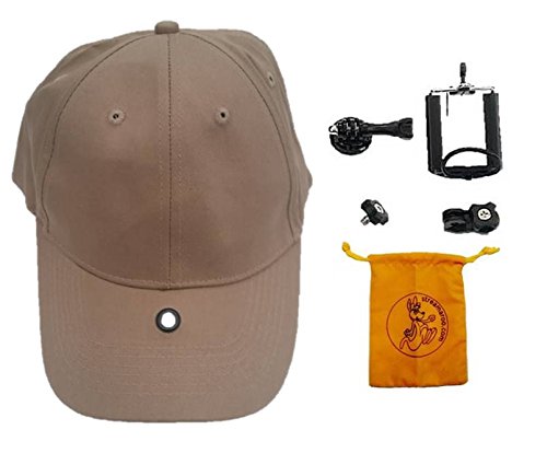 VideoMount Baseball Hat for GoPro Cameras & Smartphones - Khaki