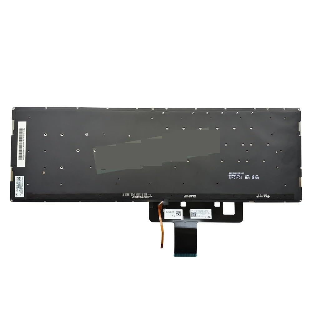Fácil de reemplazar Teclado retroiluminado para Ordenador portátil ASUS VivoBook X521, X521EA, E510, L510 15X (2020), español, con retroiluminación para Latinoamérica