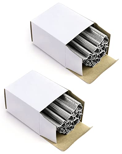 QWORK 1200 Pièces agrafes de grillage galvanisées, pour cages pour animaux de compagnie, clôtures