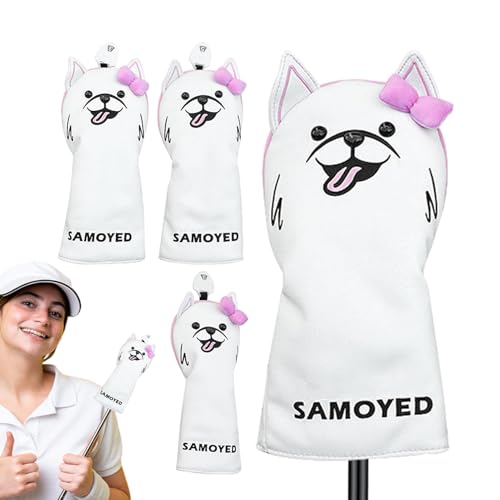 Couvertures de tête du club de golf de chien étanches et peluchouses pour bois et driver