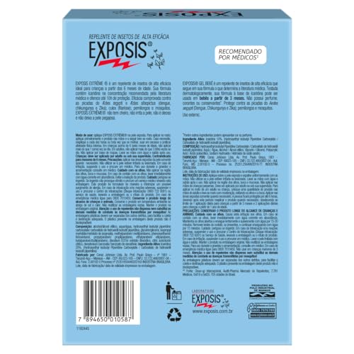 Exposis Extreme Repelente Spray com Icaridina 100ml + Exposis Bebê Repelente Gel com Icaridina 117g