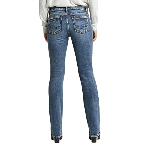 Image of Silver Jeans Co. Women's Elyse Mid Rise Comfort Fit Slim Bootcut Jeans