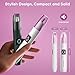 HOMETALL Ear and Nose Hair Trimmer for Women - Professional Painless Eyebrow & Facial Hair Trimmer, Rechargeable 10,000 RPM Powerful Motor with Dual-Edge Blades, Wet/Dry, Easy to Clean