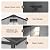 Patiowell 8x8 FT Resin Outdoor Storage Shed with Floor, Large Plastic Clearance Sheds with Lockable Door, Garden Tool Shed with Window for Backyard, Patio Storage, Light Gray