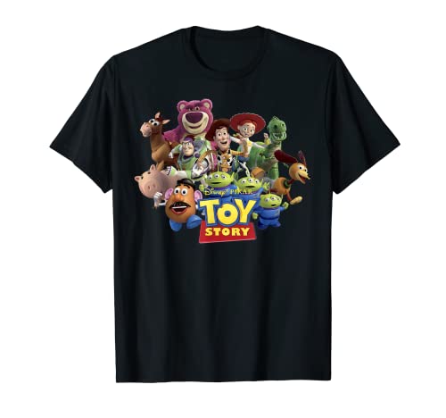 Disney Pixar Toy Story Buzz Woody Jessie Running Camiseta
