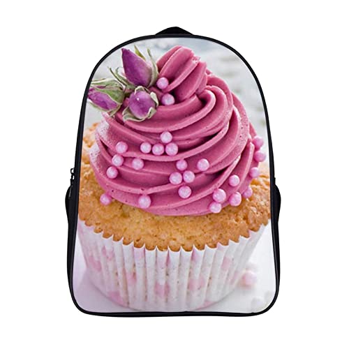 Sac à dos d'école pour enfants motif dessert 40x28x16cm confortable