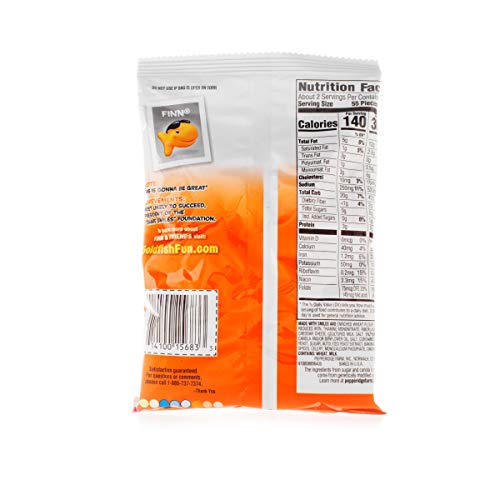 Image of Pepperidge Farm Goldfish Baked Snack Crackers, Cheddar Cheese, 2.25 Oz, Pack of 72