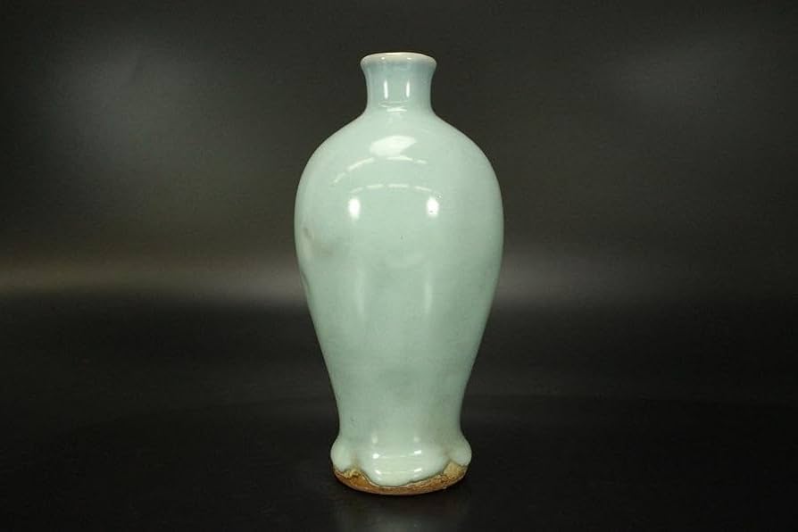 中国美術 天青釉 梅瓶 高17cm ZE216 中国美術 天青釉 梅瓶 高17cm ZE216 中国美術 天青釉 梅