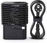 BIUBOTY Alimentatore Usb C 65w-USB-C 65W Caricabatterie per Dell Compatibile con XPS 13 9380 9370 9360 9350 XPS 12 9250 Latitude 5285 5290 7490 Laptop Charger