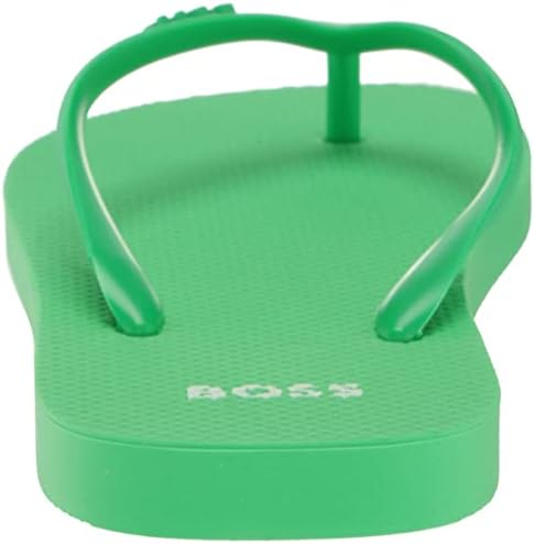 BOSS Men's Big Logo Flip Flops Slipper, Highlighter Green, 8-9 | Image 2