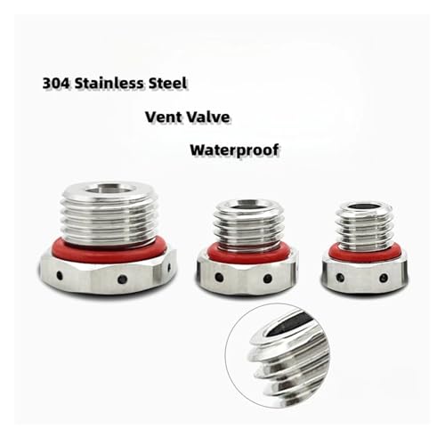 Válvula de respirador de acero inoxidable 304 e-PTFE impermeable M24 2