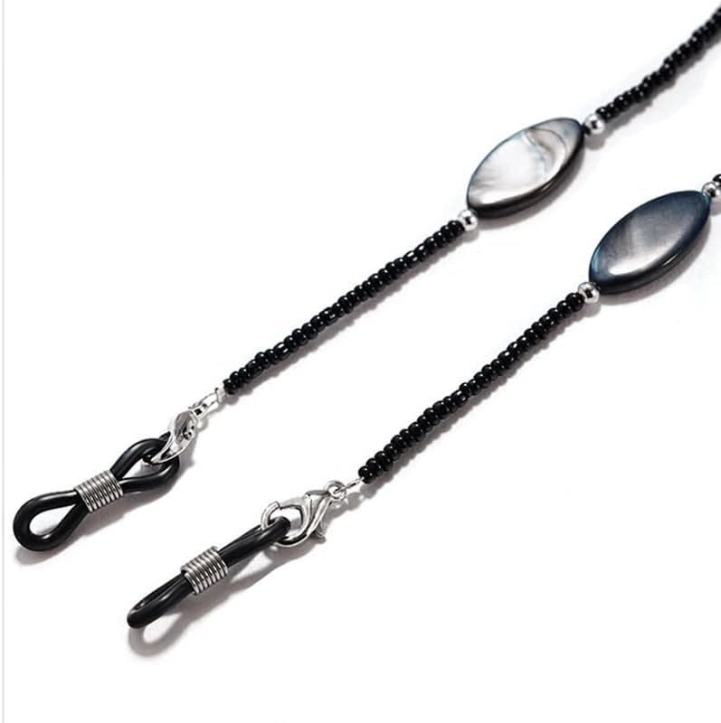 Eyeglass Chain Mask Rope Sunglasses Hanging Bead String for Reading Glasses Shell Round Stone