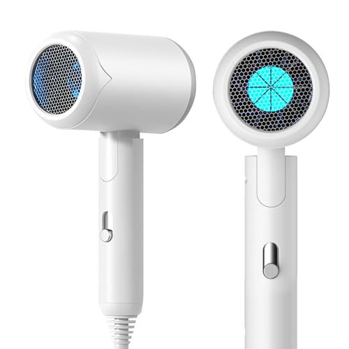 Secador Pelo Profesional, Secador Pelo Viaje Plegable 1200W, Secadors Cabelo, Hair Dryer de Pelo Iónico, Hair Dryer con Concentrador, para Peluquería Doméstico y Viaje