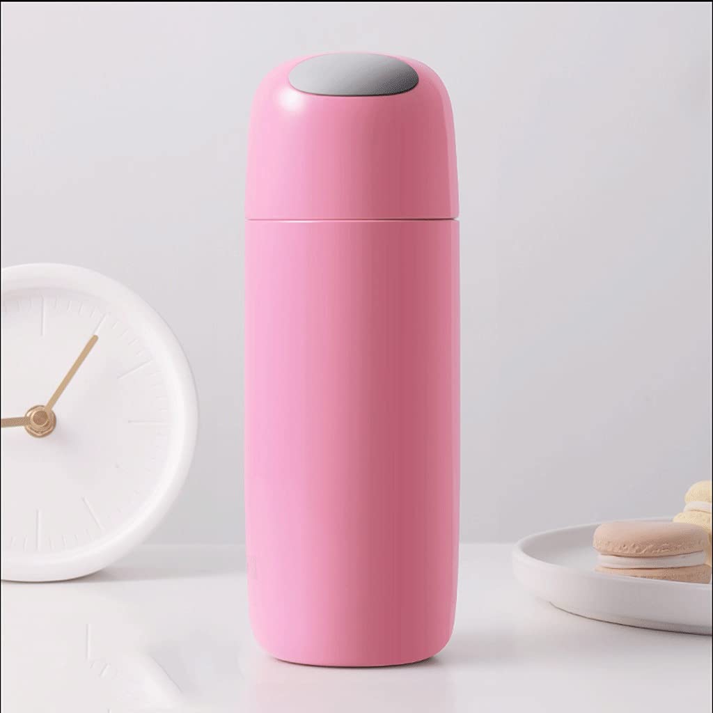 Vakuumisolierte Wasserflasche Wärmeisolierte Wasserflasche 316 Edelstahl Große Kapazität 450 Ml 15,2 Oz Thermos (Color : Pink)