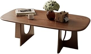 Coffee Table Solid Wood Coffee Table for Small Living Rooms, Compact Low for Modern Apartments, Minimalist Design, Ideal for Rental Homes(100cm)