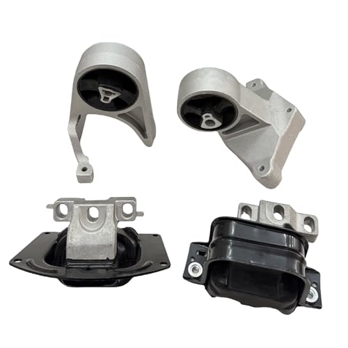 Engine Motor Transmission Mount Set Fit for Dodge Stratus 2001-2006 Chrysler Sebring 2.4L,2.7L Replacement A3034,A3049, A2841HY, A2842HY,EM-3034,4593383AB, 4593383AA,EM-3049,EM-2841 4pcs XINEAT