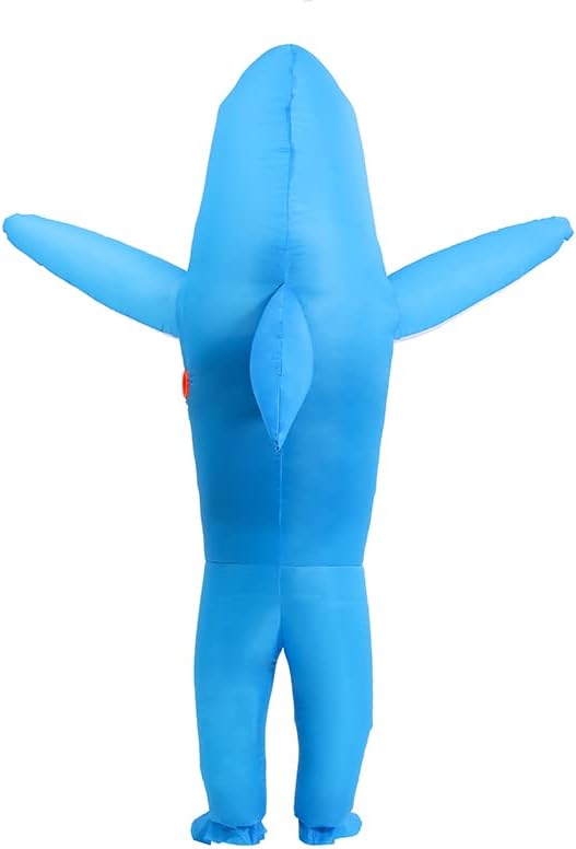KMiKE Inflatable Shark Costume for Adult(Kids) Funny Halloween Costumes Fantasy Cosplay Blow up Costume - Image 8
