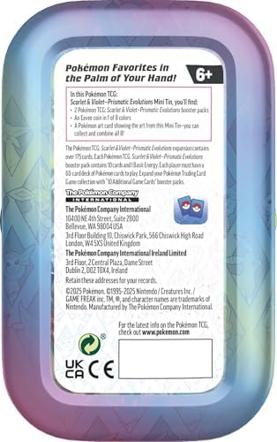 Pokémon TCG: Scarlet & Violet—Prismatic Evolutions Mini Tin – Umbreon (2 Booster Packs & 1 Coin) - View 4