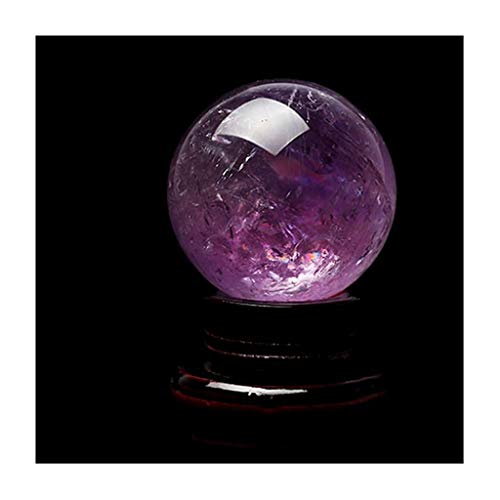 Boule de cristal de 10cm en pierre d'améthyste rugueuse d'exception