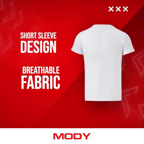 Mody Men's Undershirts 3-Pack, T-Shirts for Men, Crew Neck Undershirt, Cotton Mens Undershirts, Soft Men Tank Tops3