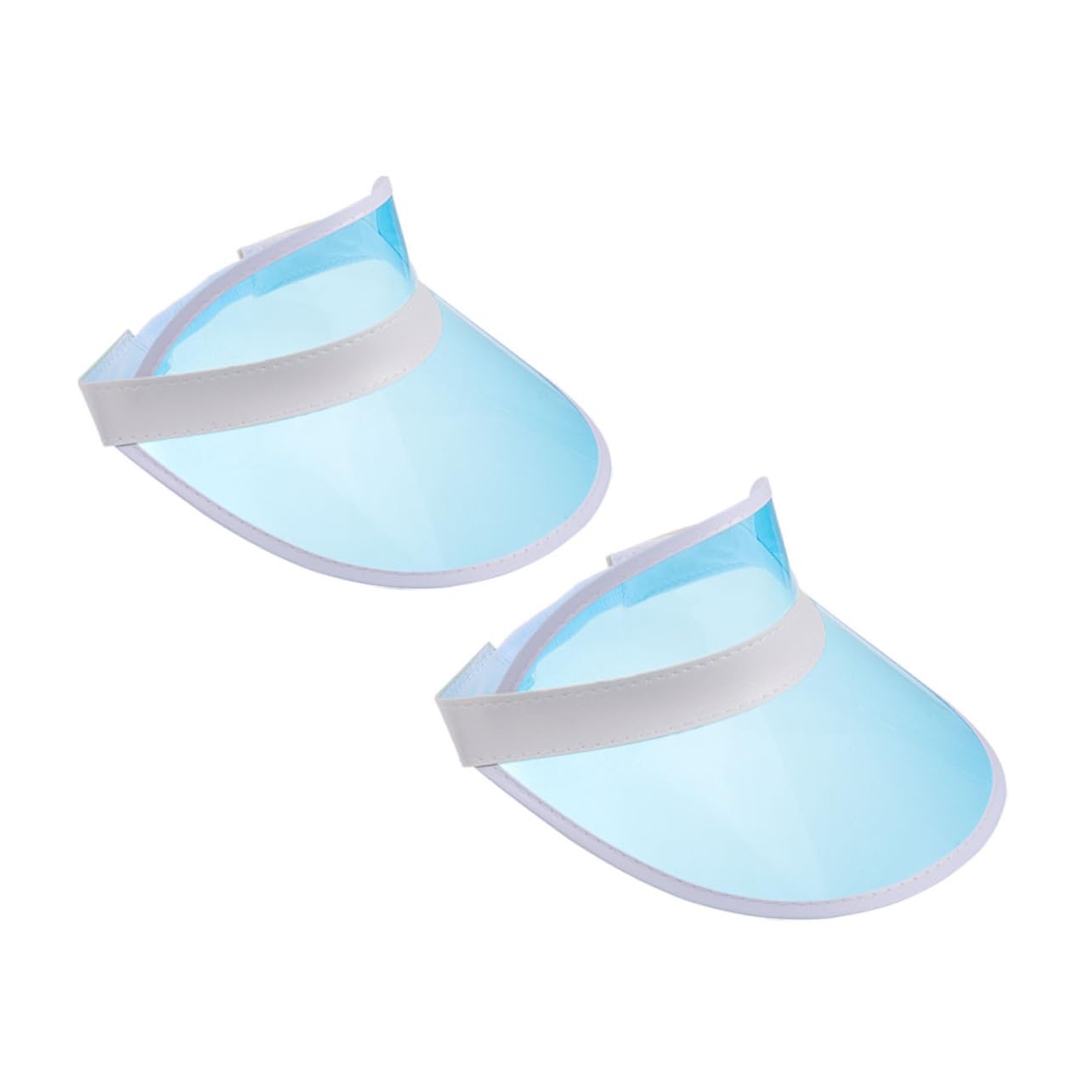 Toddmomy 8pezzi Cappellino Visiera Trasparente per Sole Protezione UV Estivi per Sport e attività all Colori