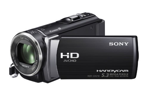Image of Sony HDR-CX210 High Definition Handycam 5.3 MP Camcorder with 25x Optical Zoom (Black) (2012 Model)