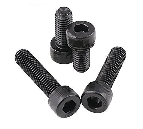 Vis à bois DIN912 M4 en acier noir pour fixation mécanique - 5