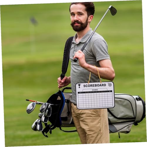 Tablero de puntuación para golf SUPVOX blanco doble cara miniatura 6