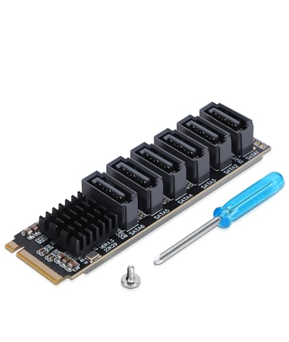 Ya en mundofriki.es: Gugxiom Tarjeta Adaptadora M.2 a SATA3.0, Adaptador ASM1166 M.2 a SATA3.0 de Alta Velocidad de 6 Gbps, Admite 6 Dispositivos SATA para Expansión Thunderbolt, para OS X, para