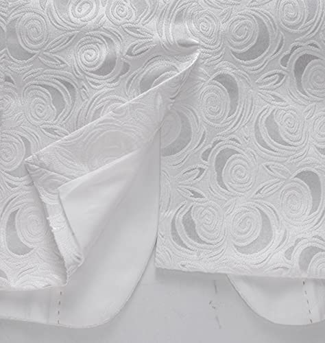 MOGU Mens Blazer Slim Fit Suit Jacket White and Black for Christmas Party US Size 40 (Asian Size 4XL/58) White - Thumbnail 5