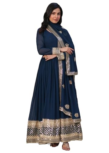 Combinaison de travail indienne femme broderie Zari sequins 12629