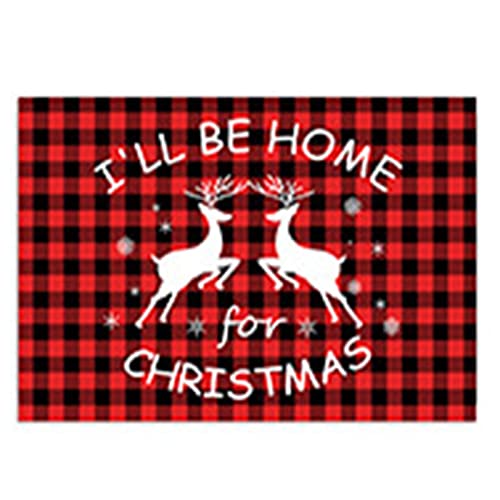 ERTLKP Felpudo decorativo de Navidad con soporte de PVC antideslizante grueso, para puerta de entrada de 40 x 60 cm Cover