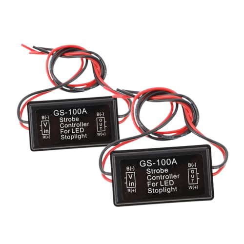SOESFOUFU Motorcycle Supply Strobe Controller Led Stop Light Flasher Module for Brake Light Universal Fitment