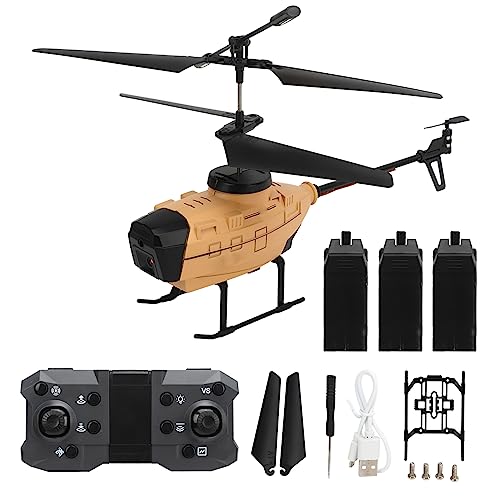 KY202 4K Dual Camera HD Aerial Helicopter Automatic Obstacle Avoidance and GPS Positioning Remote Control Toys for Adults and Children (Helicopter shipped with matching batteries R (3 Batteries)