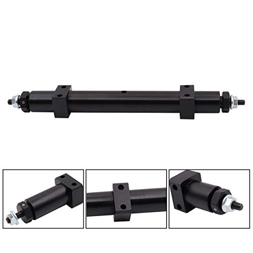 ZYCST Metal Non-Powered Rear Axle Tail Axle Upgrade Accessory Fit for Tamiya 1/14 RC Tractor Trailer Rear Axle Spare Parts (Black) (120mm)