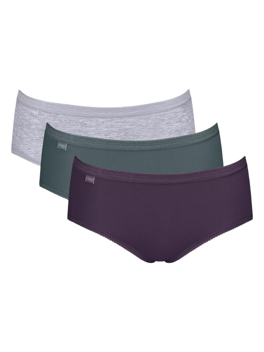 Sloggi Basic+ Midi 3P Grey/Green/Purple Grey 2XL - 18