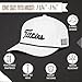 Curves & Clubs Titties Golf Hat - Funny Golf Hat, Titties Hat - Funny American Hat - Men's Gifts (Cotton, White-Black)