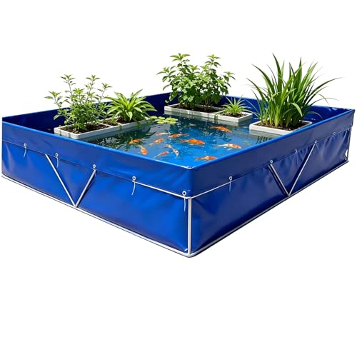 Citerne d'élevage de poissons rectangulaire en bâche hydroponique 2m - 2