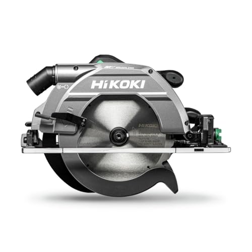 HiKOKI C3609DUMW4Z Sierra circular inalámbrica sin escobillas de 36 V con profundidad de corte de 86 mm, impulso de par y placa base para un fácil trabajo con rieles guía, cuerpo solo en caja de