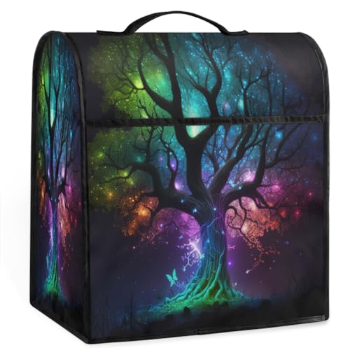 Galaxy Tree of Life Kitchen Aid Mixer Cover Compatible with 6-8 Quarts Stand Mixer Dust Cover with Zipper Pocket Kitchen Aid Mixer Accessories Kitchen Appliance Organizer Bag
