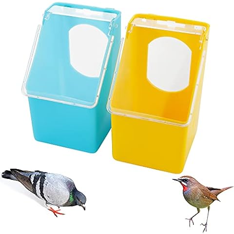 DQITJ 2 Pcs Pigeon Plastic Feeder Cover