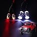 CrazyHobby 4Leds LED Light Headlights Taillight Kit Accessories Compatible with Traxxas Slash Rustler Tamiya Arrma Redcat HSP RC4WD Axial SCX10 RC Car Truck Tank Crawler