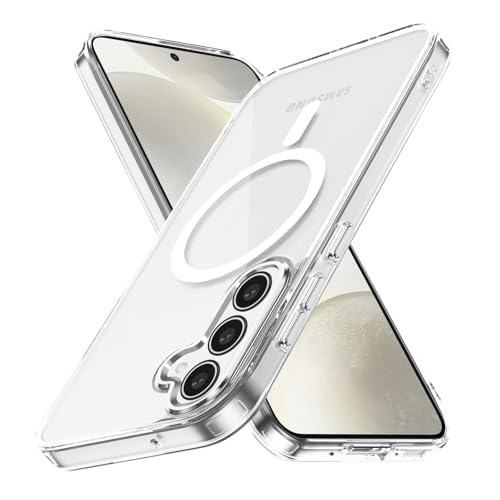 Lunivop for Samsung Galaxy S24 FE 5G Case Hard [Compatible with Magsafe ] Yellowing Resistant Magnetic Cover Clear para S 24 FE6.7 inch 2024 Rugged Best Phone Cases Clear by Lunivop - Used condition - US$6.32