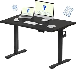 FLEXISPOT EN1 Best Standing Desk | Anti-Collision Detection | 5Y Warranty | 80 KG | Ergonomic Electric Height Adjustable S Price In India