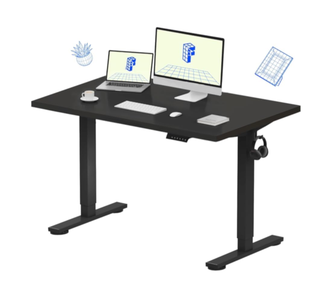 FLEXISPOT EN1 Best Standing Desk | Anti-Collision Detection | 5Y Warranty | 80 KG | Ergonomic Electric Height Adjustable S...