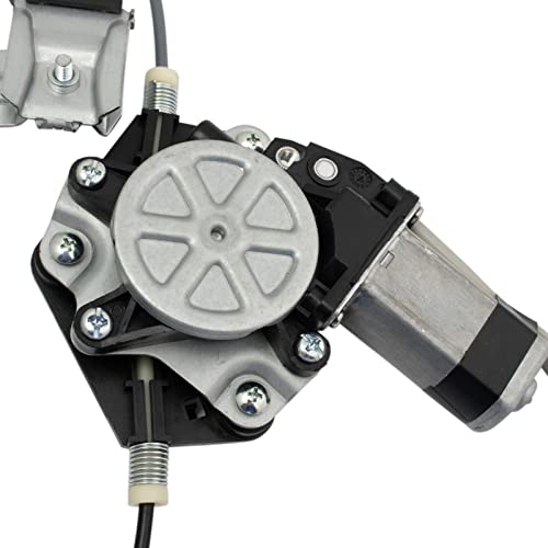 Image of TRQ Rear Passenger Side Power Window Motor and Regulator Assembly Compatible with 2006-2012 Ford Fusion 2006-2011 Mercury Milan 2006 Lincoln Zephyr 2007-2012 Lincoln MKZ