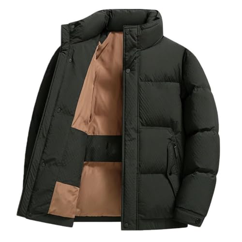 Chaqueta de plumón informal para hombre abrigo acolchado de otoño invierno casual