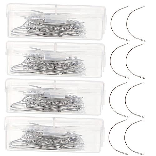 HOODANCOS Professional Sewing Needles Set C-Shaped for Heavy Duty 200 Pieces Multi-Function Upholstery Needles