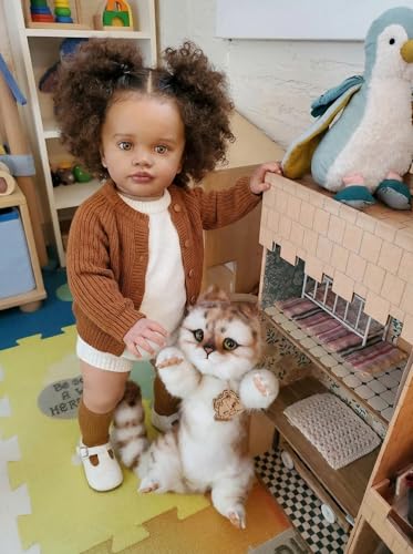 Muñeca Reborn Grande 26 Pulgadas Realista Afroamericana miniatura 6